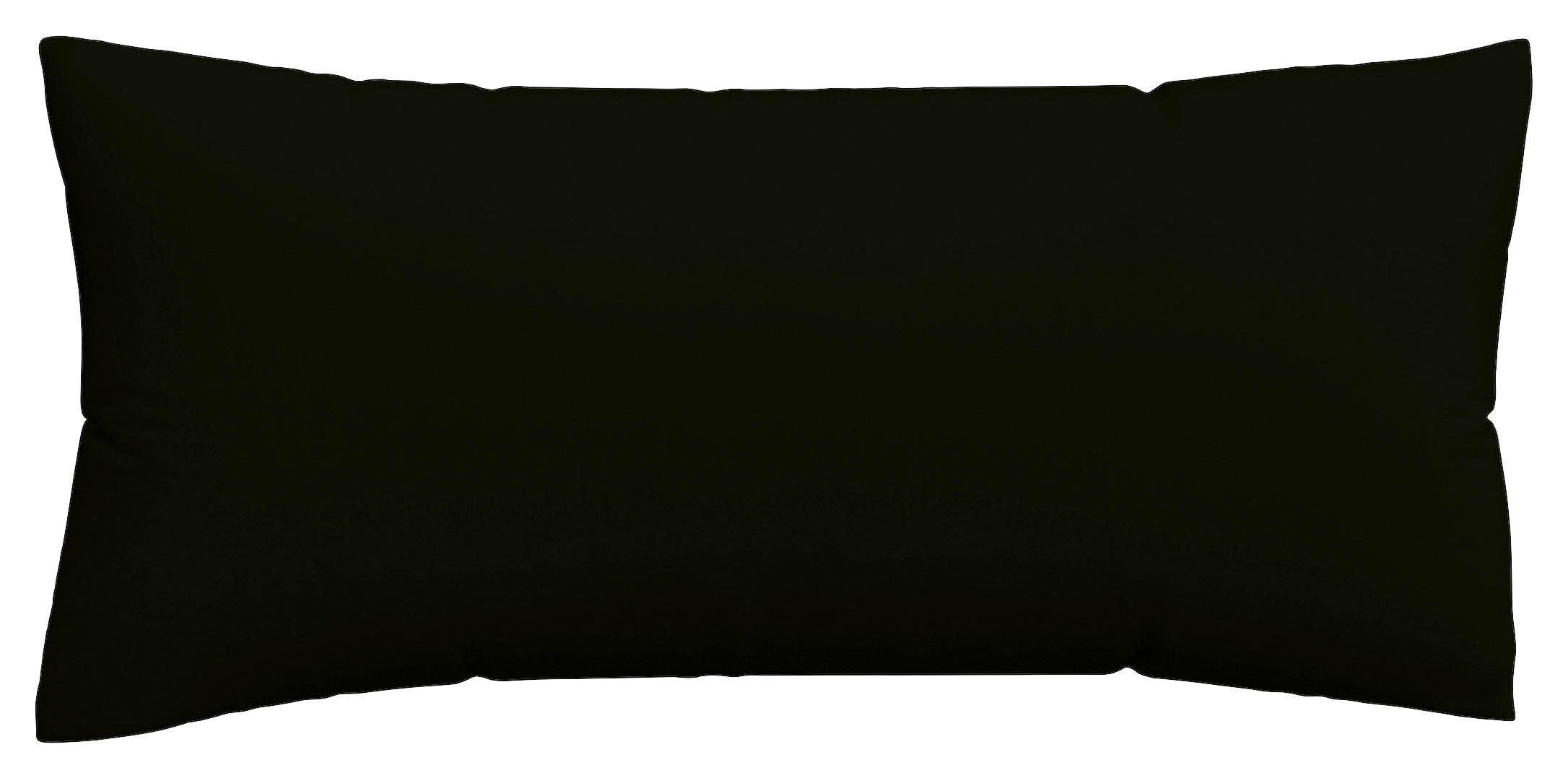Schlafgut Kopfkissenbezug Woven Satin Schwarz 40x80 cm