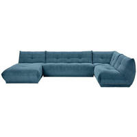 SOFFA i manchester petrol  - petrol, Trend, textil (185/390/210cm) - Livetastic