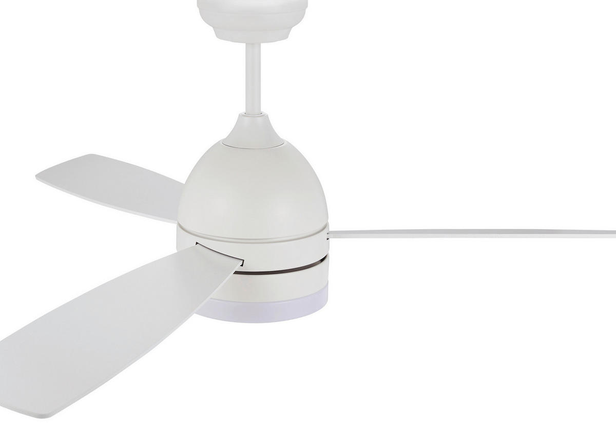 DECKENVENTILATOR 18 W     - Weiss, Basics, Holzwerkstoff/Metall (122/33,5/122cm)