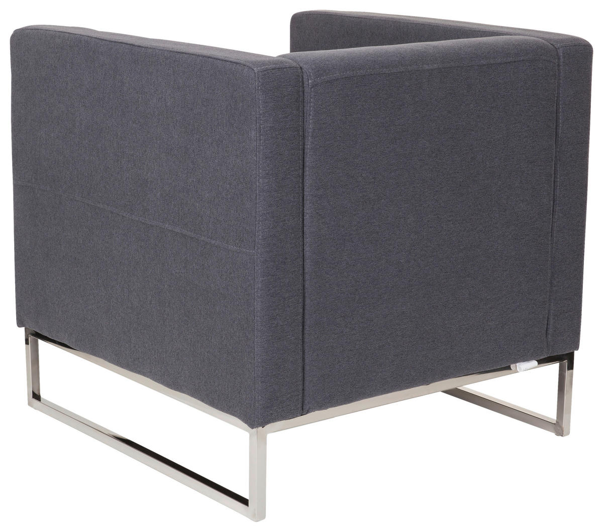 FÅTÖLJ i textil mörkgrå  - mörkgrå, Modern, metall/textil (72/71/72cm) - MID.YOU