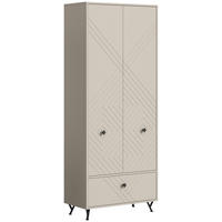 GARDEROBNA OMARA  - Design, kovina/leseni material (80/195/35cm) - MID.YOU