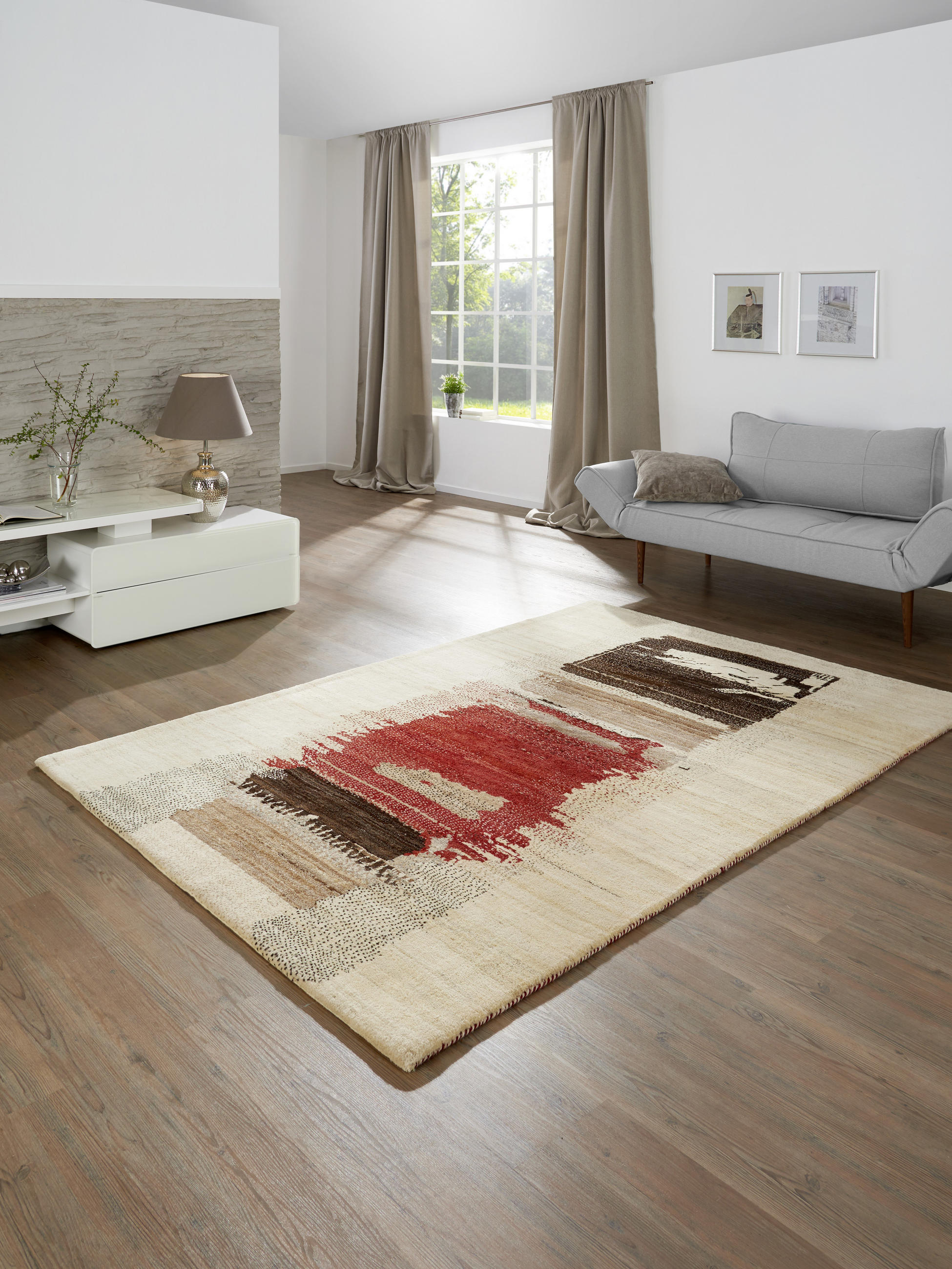 ORIENTALISK MATTA 120/180 cm Im Tal des Königs  - cremefärgad, Klassisk, textil (120/180cm) - Cazaris