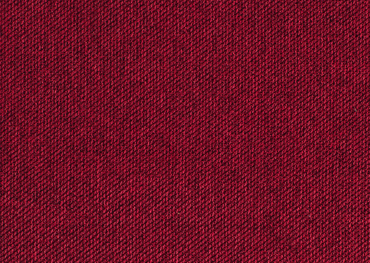 ECKSOFA in Webstoff Rot  - Rot/Schwarz, Design, Textil/Metall (177/270cm) - Welnova