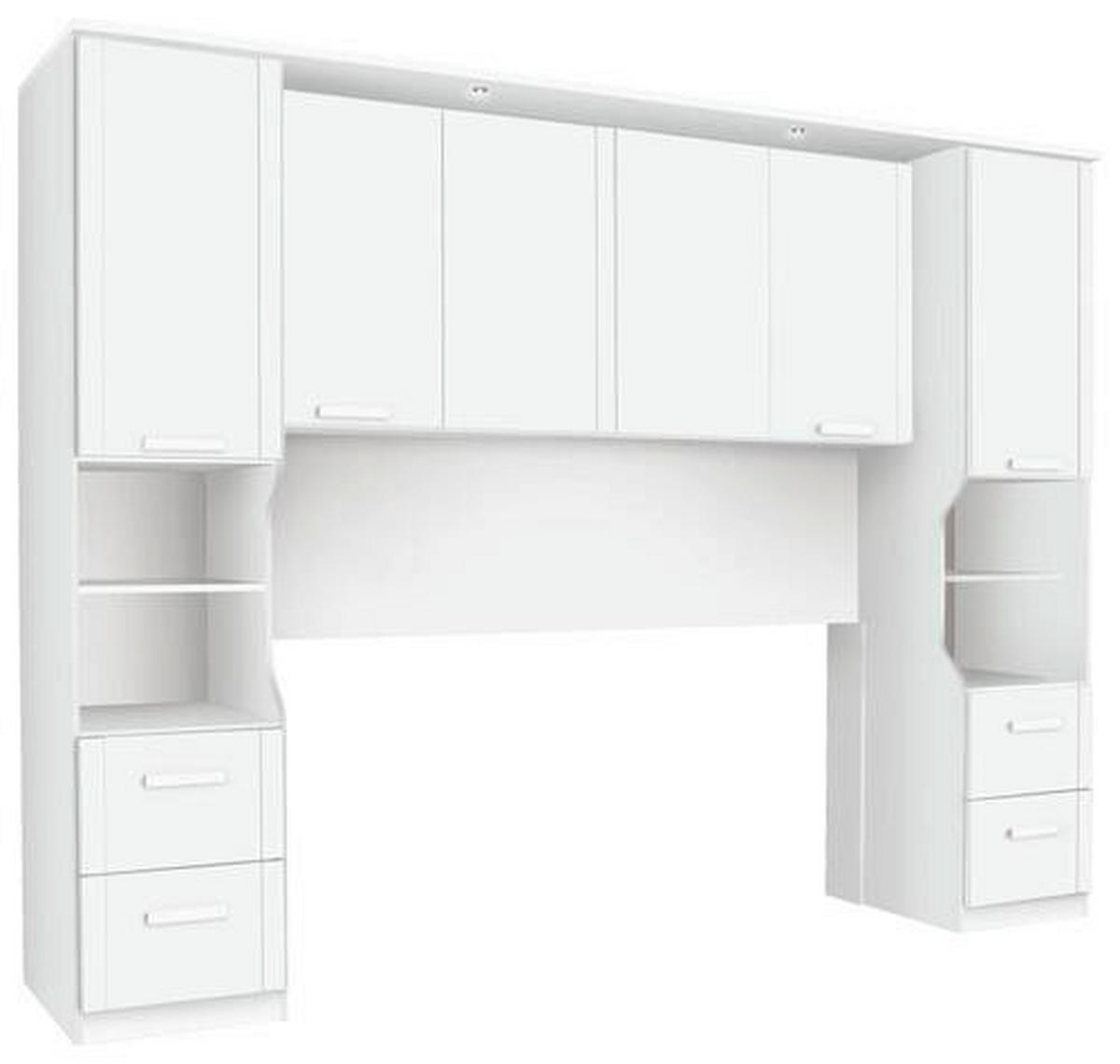 BETTÜBERBAU - Weiß, KONVENTIONELL, Holzwerkstoff/Kunststoff (281/212/58cm) - Rauch Möbel