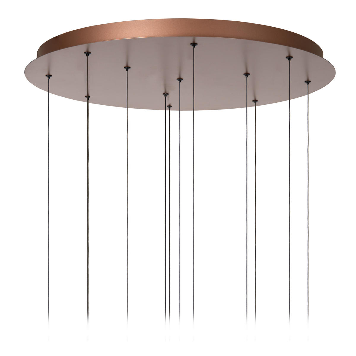 LED-PENDELLEUCHTE JASMINE 75/75/341 cm   - Rot/Grau, Design, Metall (75/75/341cm) - Lucide