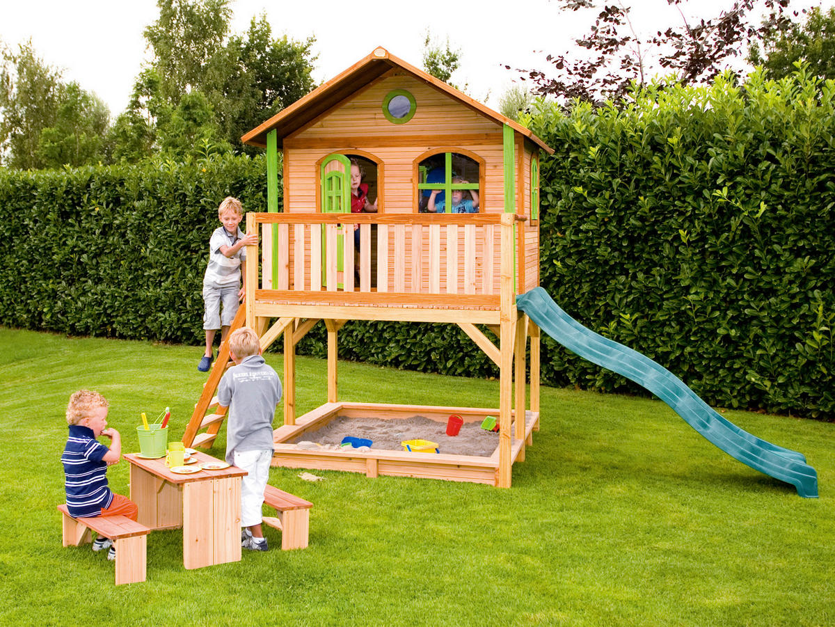 SPIELHAUS  - Braun/Grün, KONVENTIONELL, Holz (432/293/212cm) - Ambia Garden