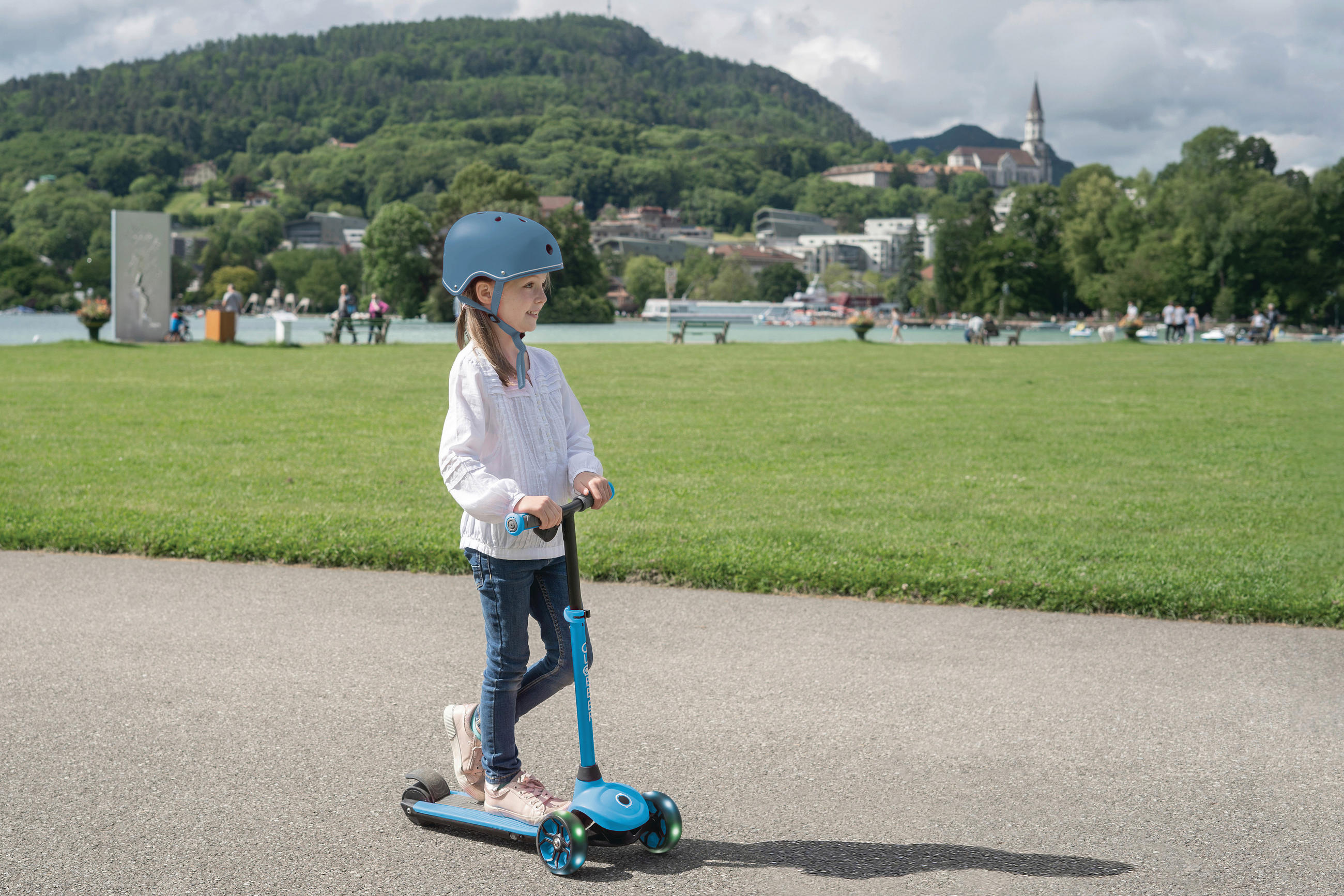 KINDER-E-SCOOTER  - Hellblau, LIFESTYLE, Kunststoff (62,0/29,0/76,0cm) - GLOBBER
