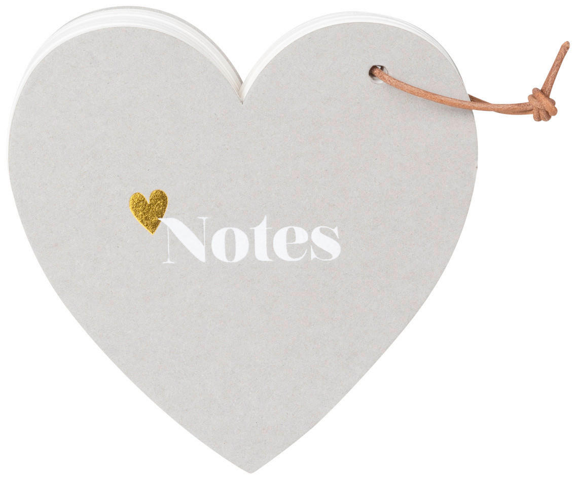 NOTIZBLOCK - Weiss/Goldfarben, Basics, Karton (13/12/2cm) - Räder