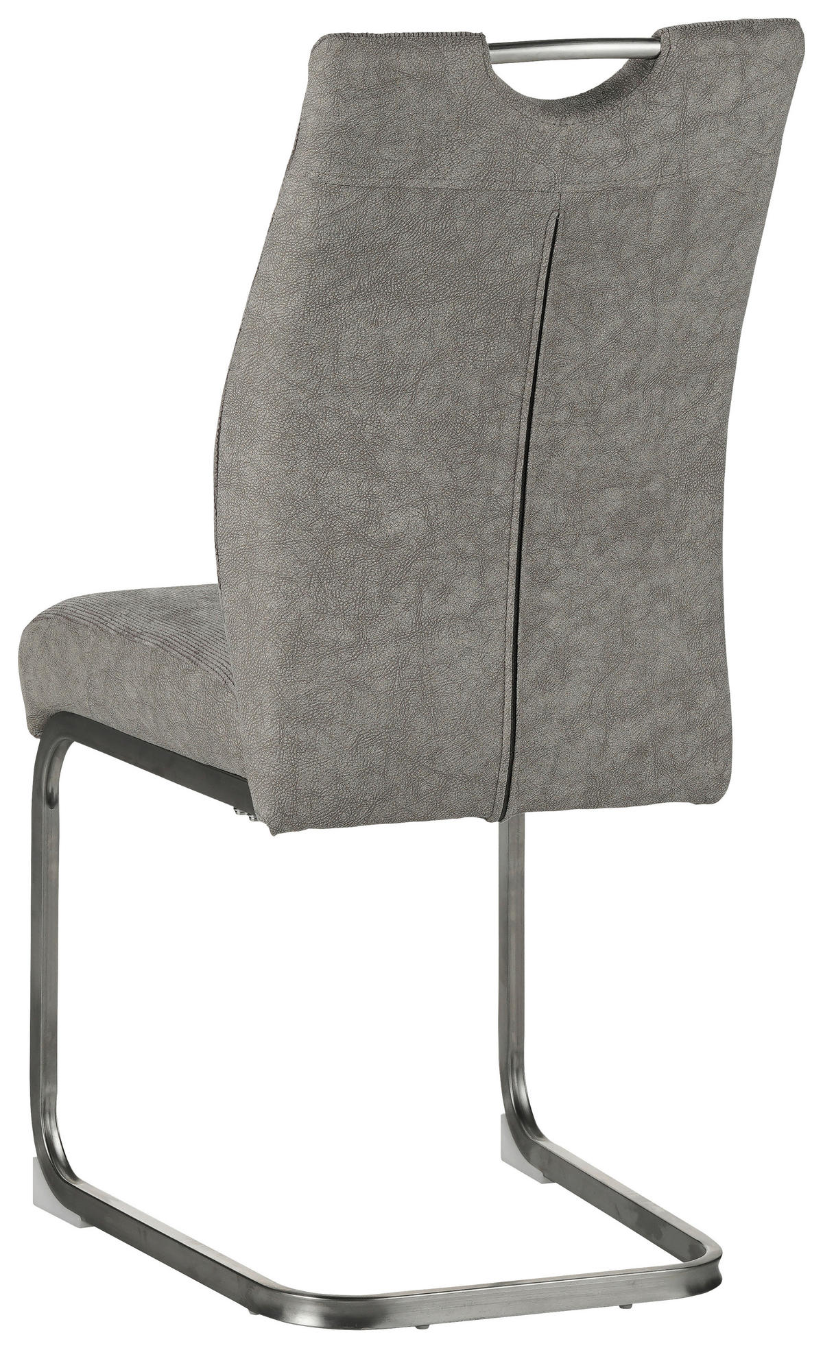 NIHAJNI STOL, kovina, tekstil bež  - barve kroma/bež, Design, kovina/tekstil (44/96/59cm) - Xora