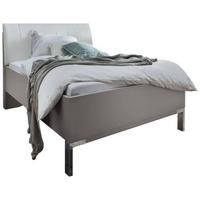 BETT 140/200 cm  in Grau, Weiß  - Chromfarben/Weiß, KONVENTIONELL, Textil/Metall (140/200cm) - Dieter Knoll