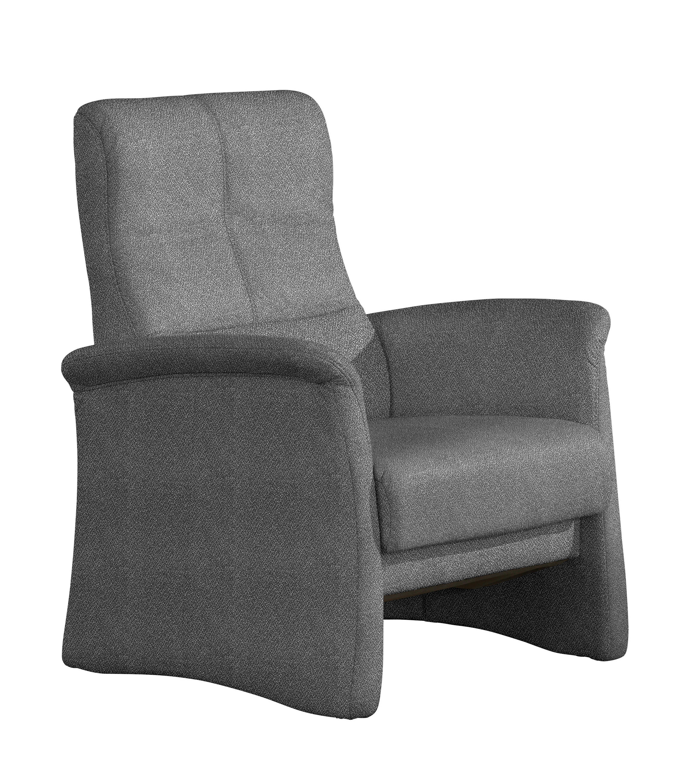 SESSEL in Flachgewebe Dunkelgrau  - Dunkelgrau/Schwarz, Design, Kunststoff/Textil (81/102/86cm) - Himolla