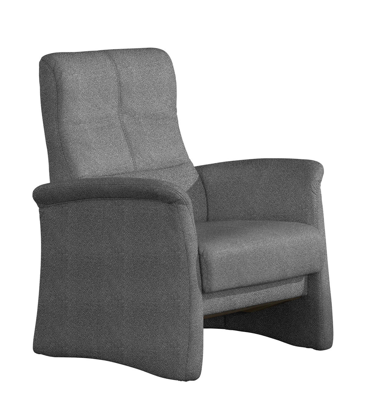 SESSEL in Flachgewebe Dunkelgrau  - Dunkelgrau/Schwarz, Design, Kunststoff/Textil (81/102/86cm) - Himolla