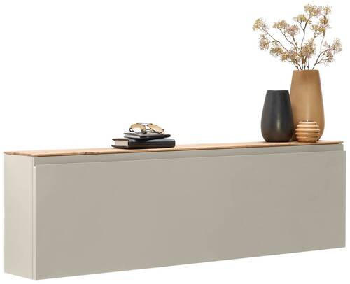 HÄNGESCHUHSCHRANK 136/41/22 cm  - Sandfarben/Eichefarben, Design, Holzwerkstoff (136/41/22cm) - Moderano