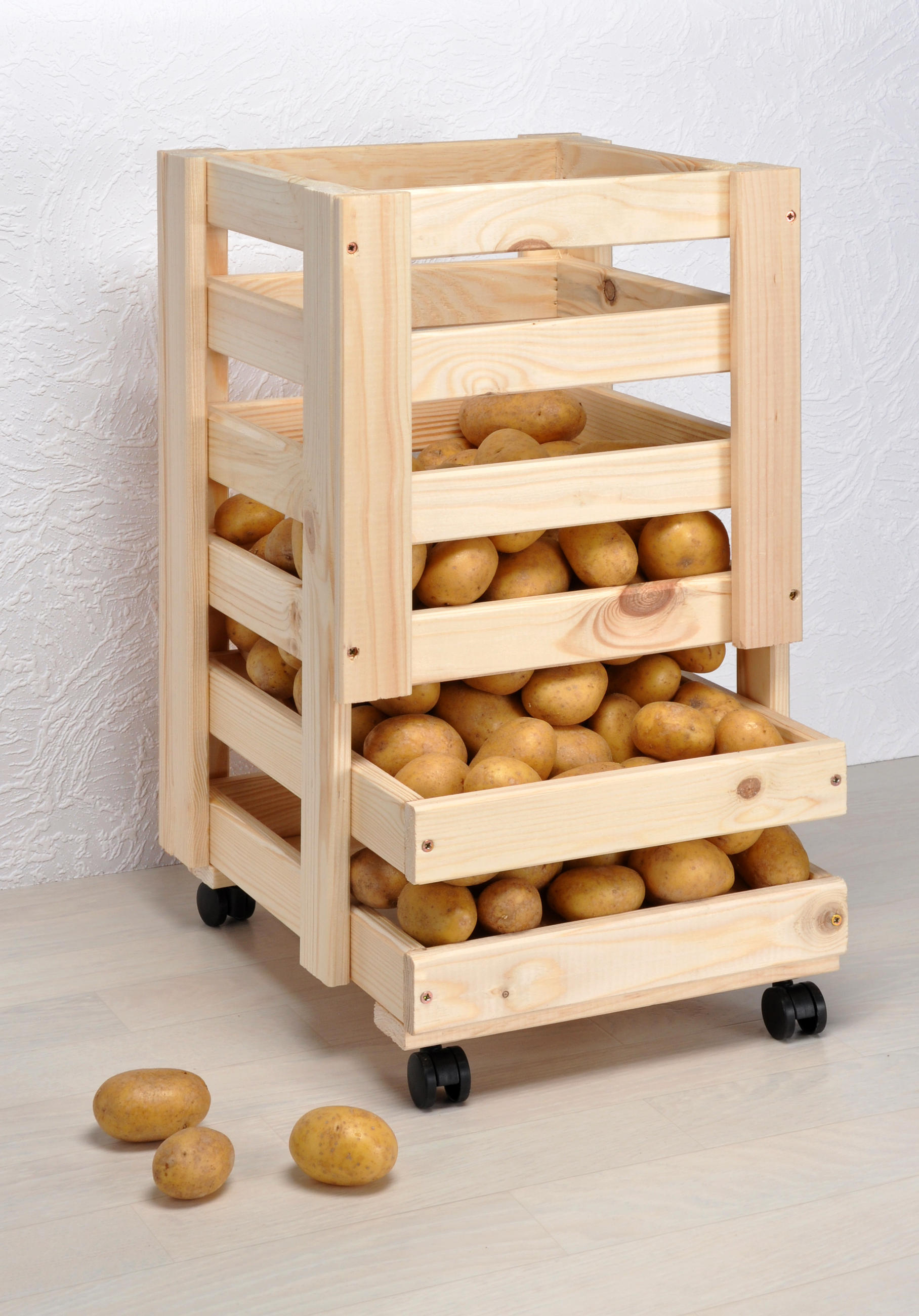 Kartoffel- und Obstkiste     - Basics, Holz (30/52,5/30cm)