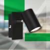LED-SPOTKOPF Isil A 12/8/12,5 cm   - Schwarz, Basics, Metall (12/8/12,5cm)