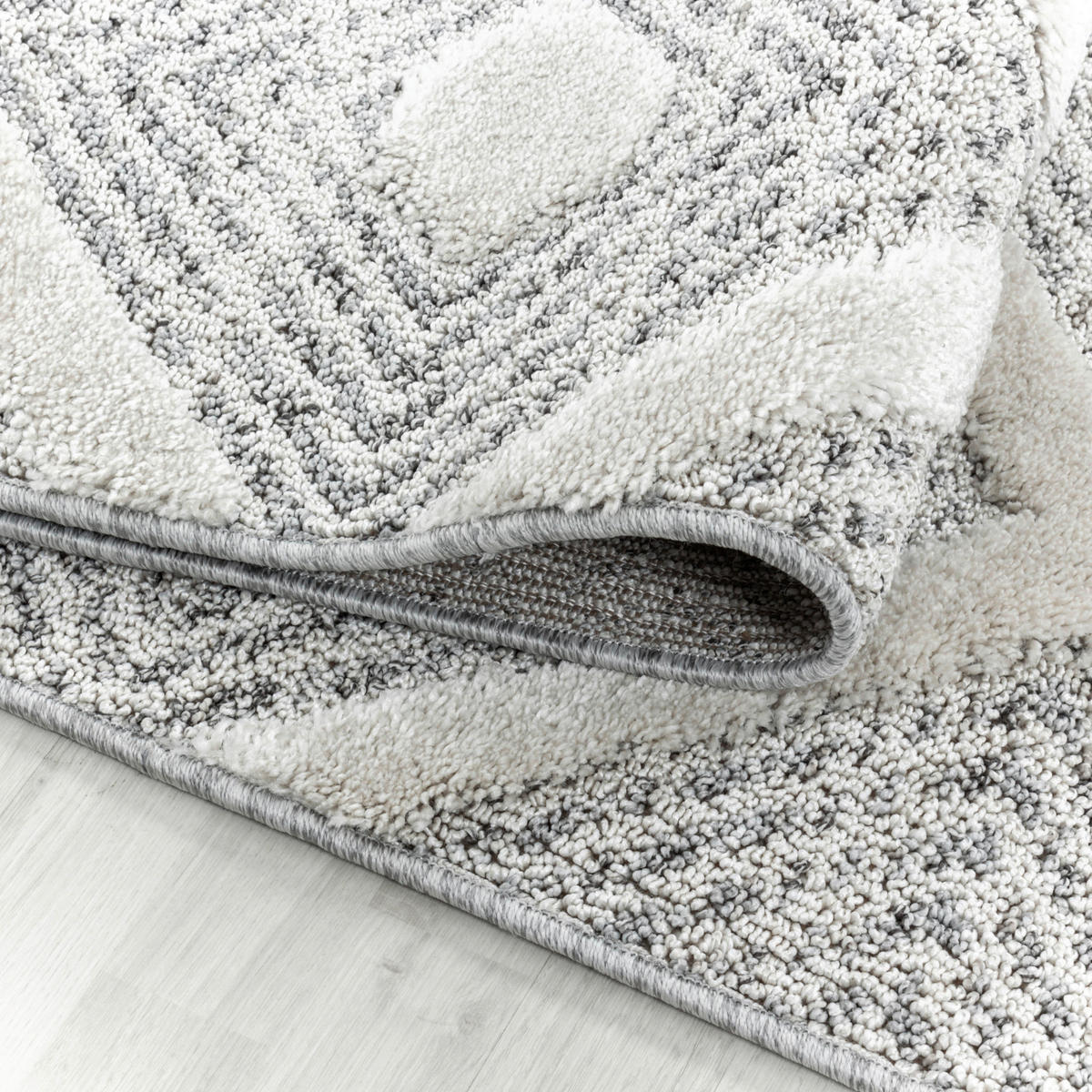 WEBTEPPICH 160/230 cm Pisa 4707 grau Grau  - Grau, KONVENTIONELL, Textil (160/230cm)