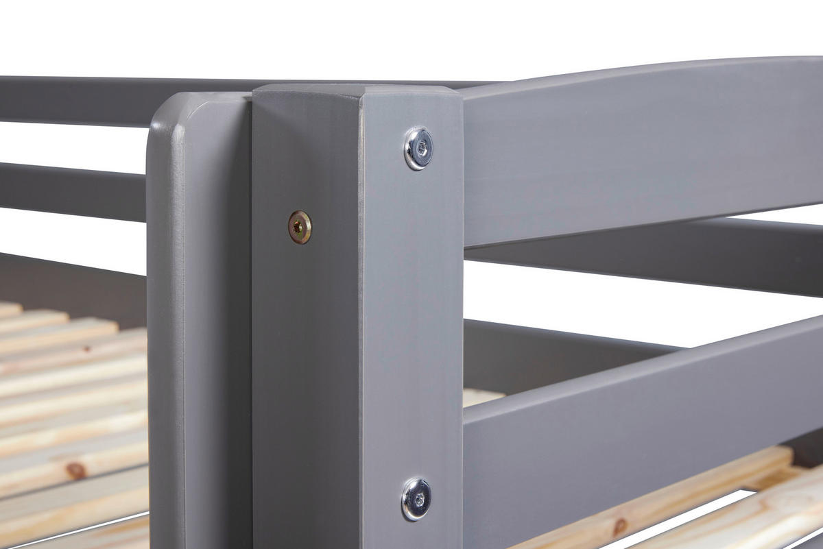 ETAGENBETT 90/200 cm Grau  - Grau, MODERN, Holz (90/200cm) - MID.YOU