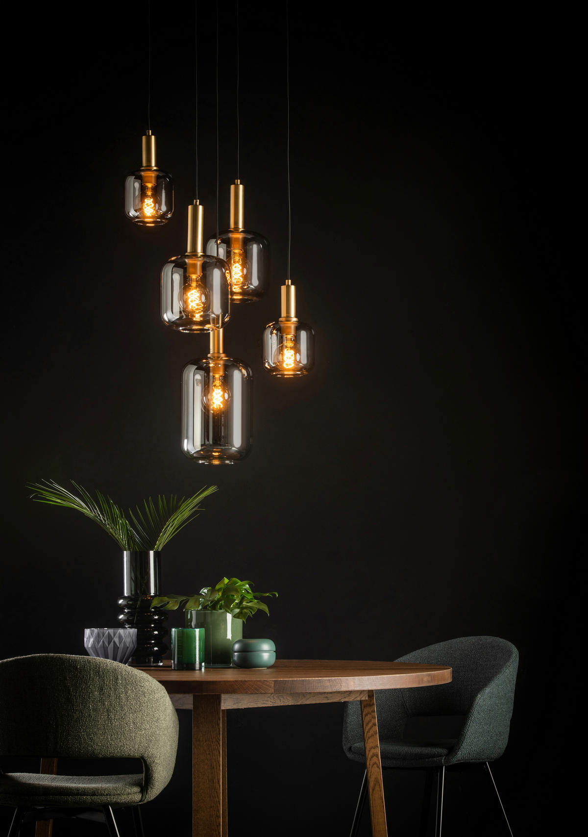 HÄNGELEUCHTE 71/180 cm  - Hellgrau, Design, Glas (71/180cm) - Lucide