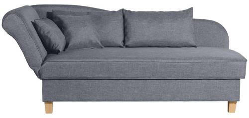 RÉCAMIERE Blau Flachgewebe  - Blau, Design, Holz/Textil (190/88/82cm) - Max Winzer