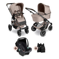 KINDERWAGENSET  Salsa 5 Air Bundle inkl. Tulip  Camel  - Beige, Basics, Textil/Metall (63/118/95.5cm) - ABC Design