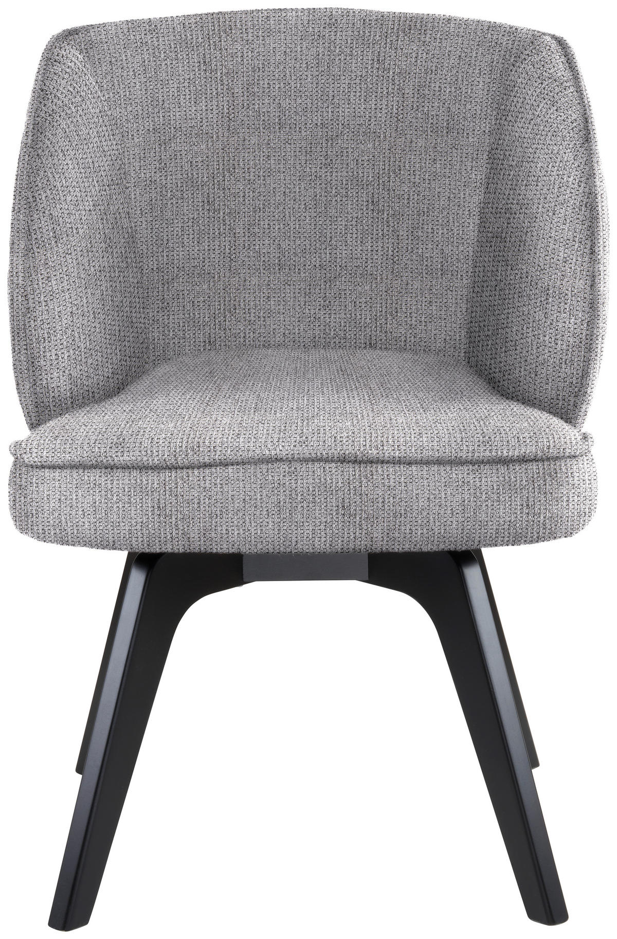 ARMLEHNSTUHL in Holz, Textil Dunkelgrau  - Dunkelgrau/Schwarz, Design, Holz/Textil (63/83/62cm) - Novel