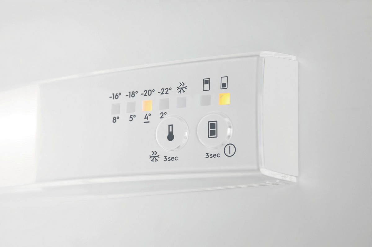 KÜHL-GEFRIER-KOMBINATION KNS5LE16S  - Weiß, Basics, Kunststoff/Metall (54,8/157,2/54,9cm) - Electrolux