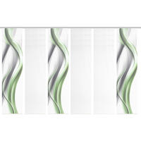 FLÄCHENVORHANG in Grau, Grün, Weiß blickdicht  - Weiß/Grau, Design, Textil (60/260cm)