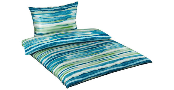 BETTWÄSCHE Satin 160/210 cm  - Blau, KONVENTIONELL, Textil (160/210cm) - Esposa