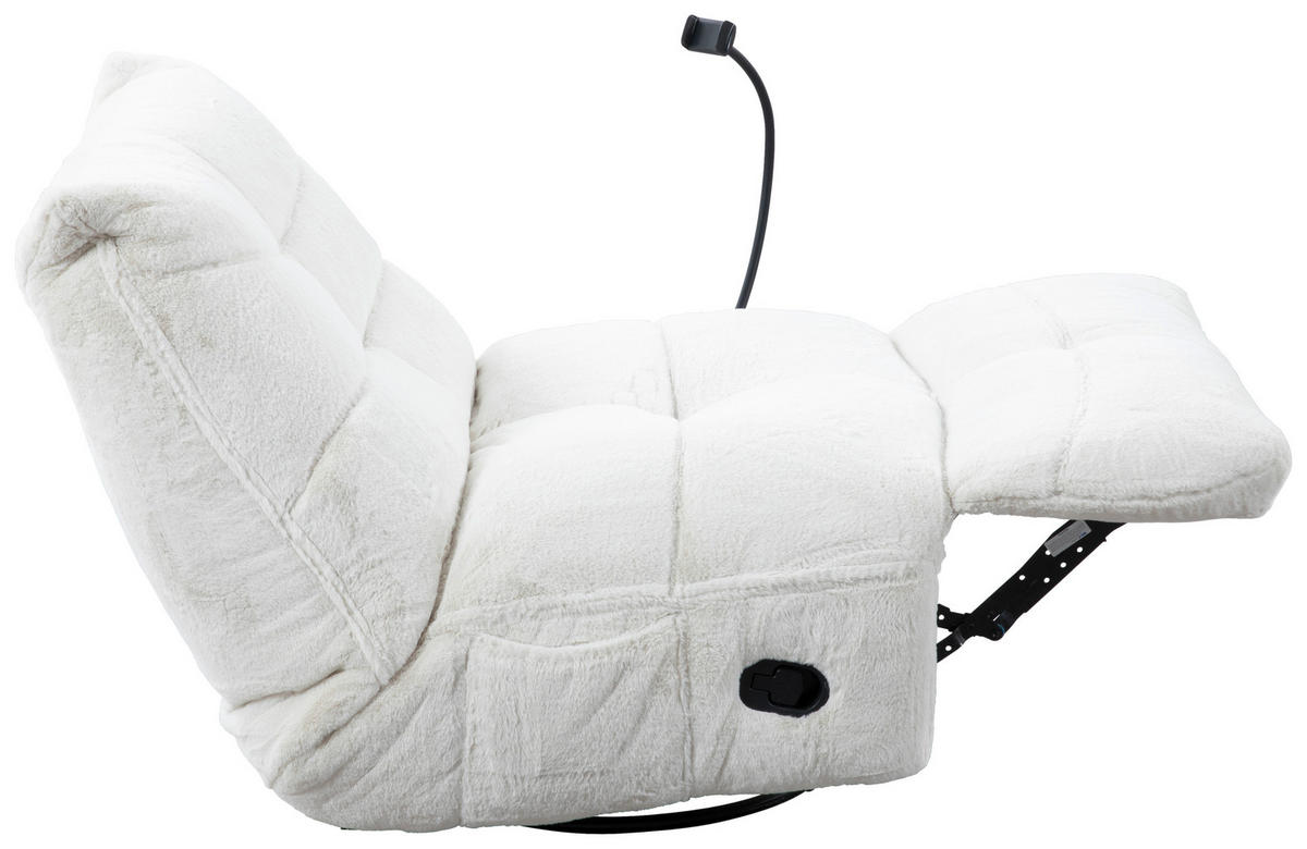 GUNGSTOL i vävt tyg cremefärgad  - svart/cremefärgad, Modern, metall/textil (91,4/92,7/107,9cm) - Livetastic