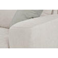 SCHLAFSOFA Mikrofaser Creme  - Graubraun/Creme, KONVENTIONELL, Kunststoff/Textil (186/101/101cm) - Carryhome
