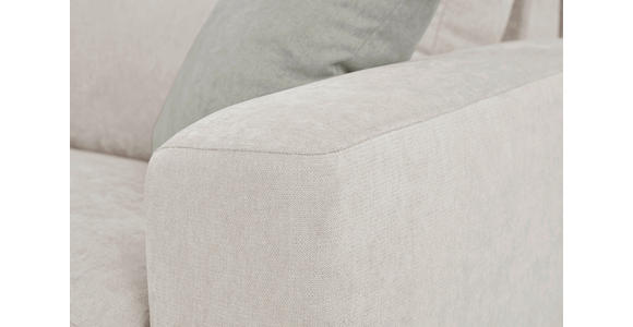SCHLAFSOFA Mikrofaser Creme - Graubraun/Creme, KONVENTIONELL, Kunststoff/Textil (186/101/101cm) - Carryhome