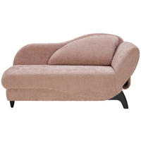 LIEGE in Webstoff Altrosa  - Schwarz/Altrosa, MODERN, Holz/Textil (171-190/87/84cm) - Joka