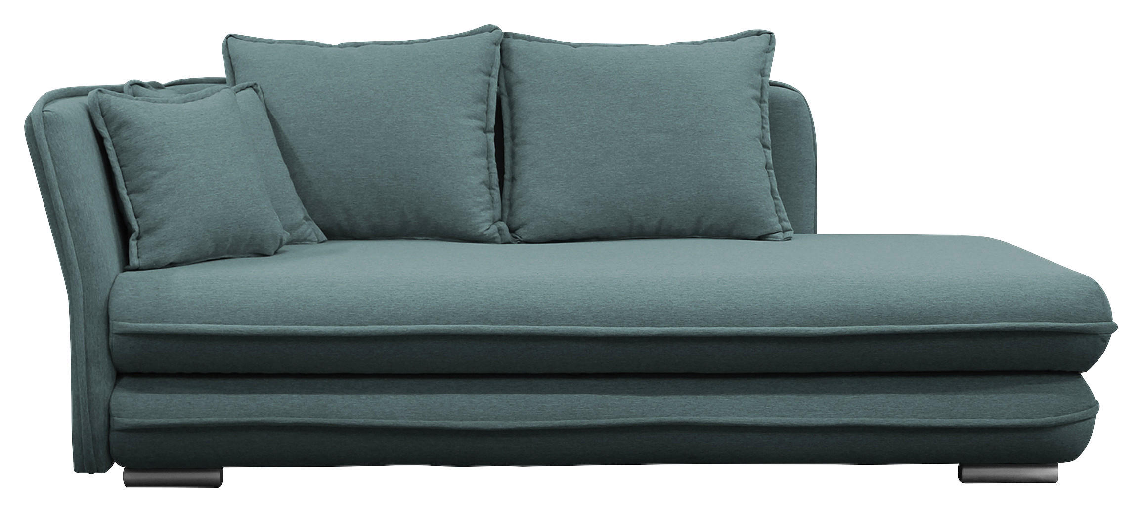 LIEGE Flachgewebe Petrol  - Silberfarben/Petrol, Design, Kunststoff/Textil (107/84/99/224cm) - MID.YOU