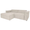 ECKSOFA Creme Struktur  - Creme/Schwarz, Design, Kunststoff/Textil (161/234cm) - P & B
