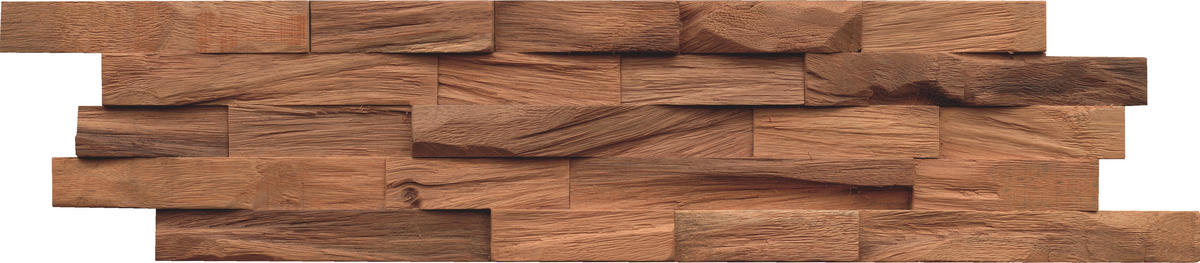 WANDVERKLEIDUNG - Braun, Basics, Holz (61/15/2cm)