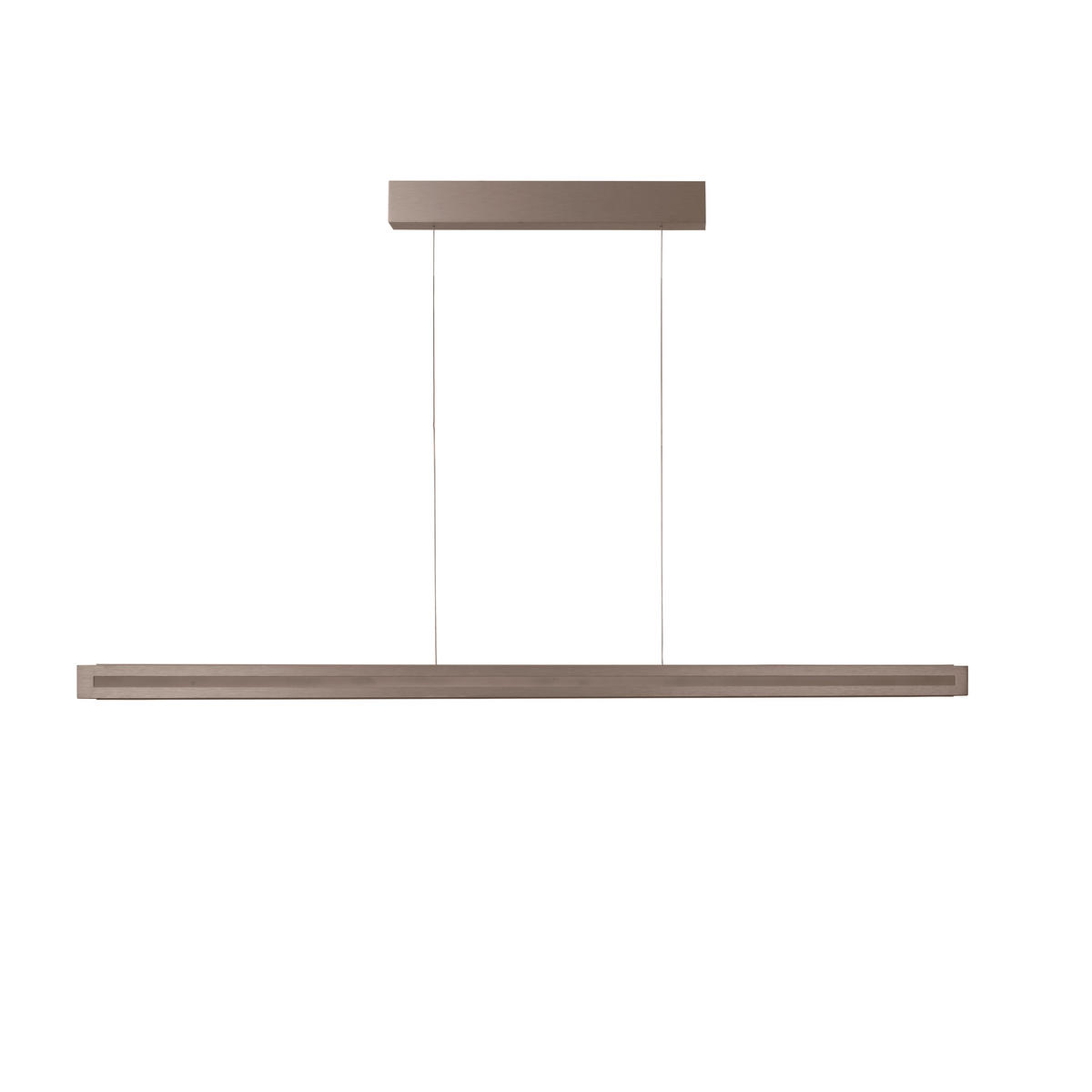 LED-HÄNGELEUCHTE Aera 118/180/4,5 cm  - Bronzefarben, Design, Metall (118/180/4,5cm) - Grossmann