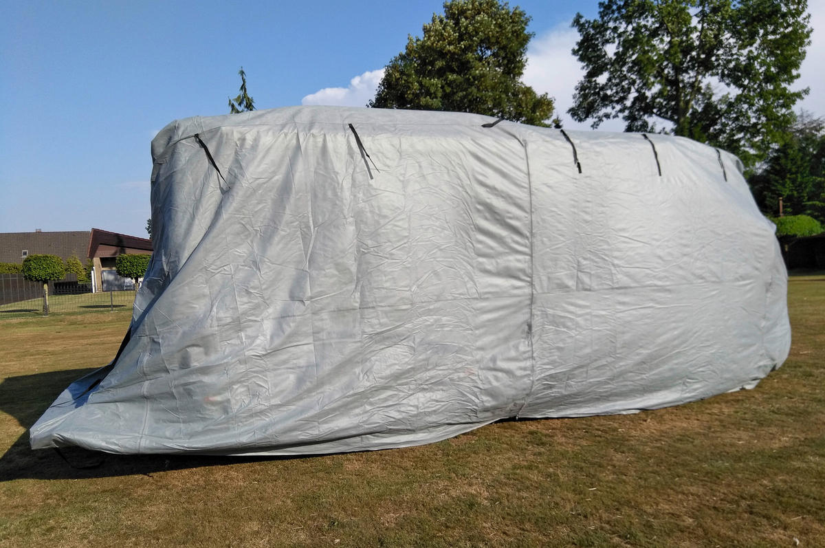 ZAKRÝVACÍ PLACHTA   - šedá, Basics, plast (235/275/870cm)