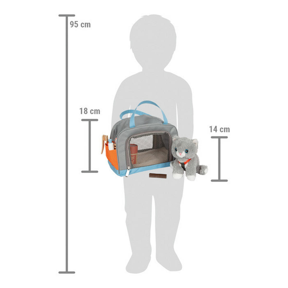 KINDERSPIELSET  - Multicolor, Basics, Holz/Textil (26/18/15cm) - small foot