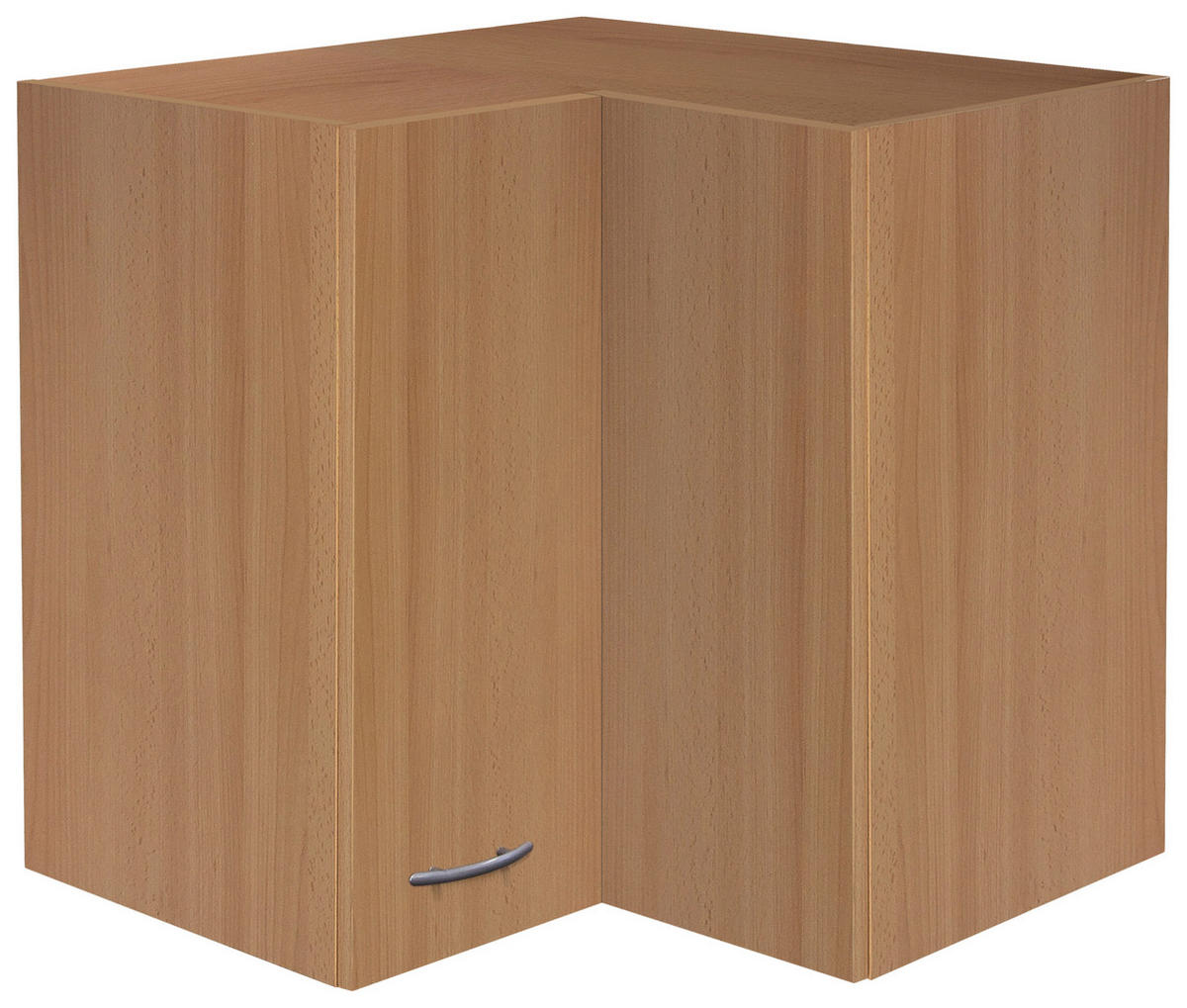 ECKOBERSCHRANK 60/54/32 cm  in Buchefarben  - Edelstahlfarben/Buchefarben, MODERN, Holzwerkstoff/Kunststoff (60/54/32cm) - FlexWell