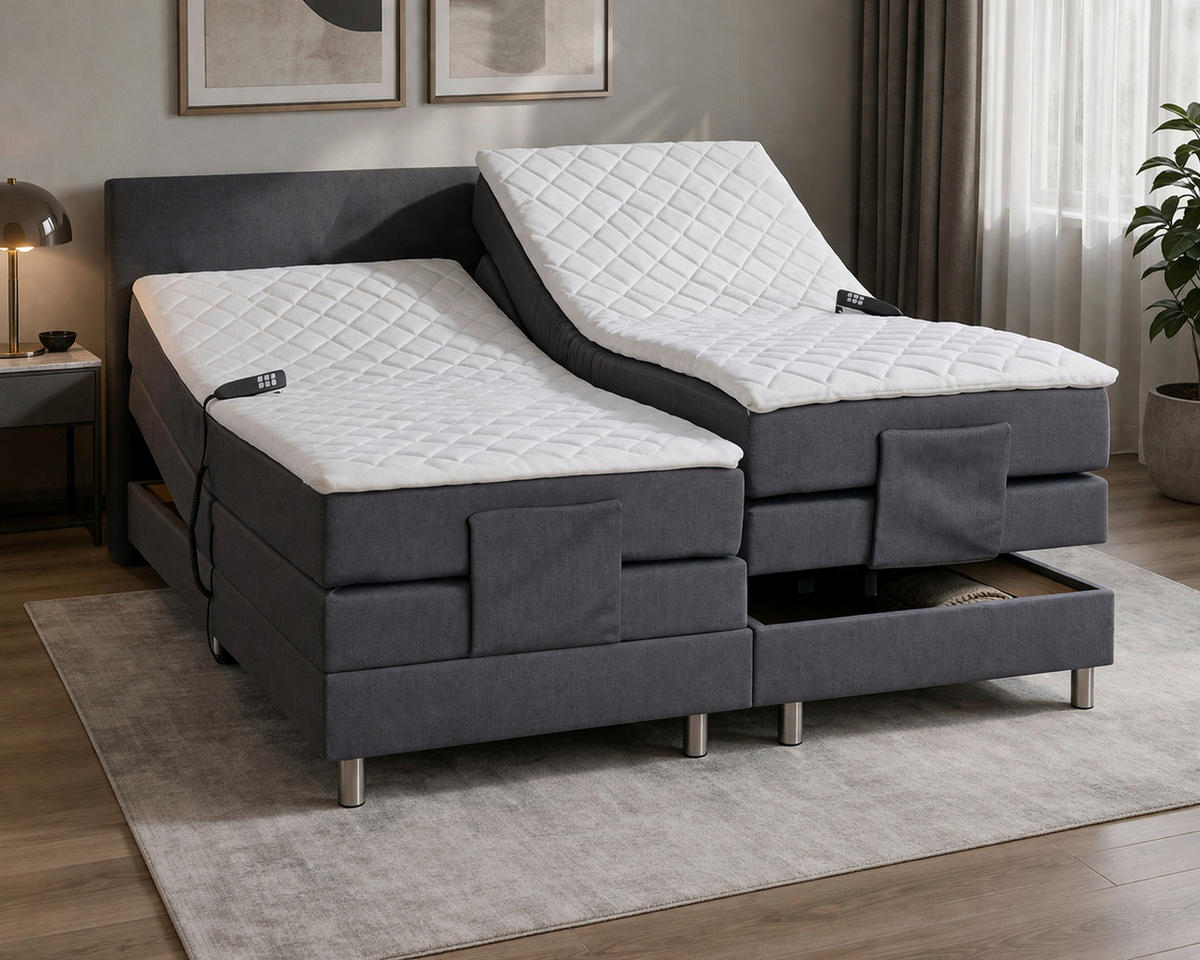 POSTELJA BOXSPRING 180 cm   x 200 cm  , tekstil  - barve kroma, Design, tekstil (180/200cm) - Xora