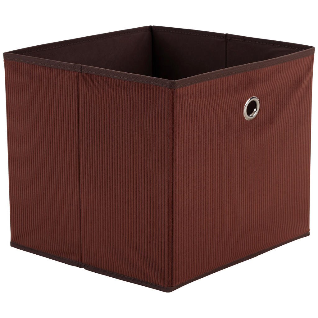 Faltbox Cubi New Kord Braun 30x30x30 Cm Mit Griffloch
