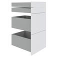 SCHUBLADENSET 45,3/83/46,8 cm   - Weiß, KONVENTIONELL, Holzwerkstoff (45,3/83/46,8cm) - Hom`in
