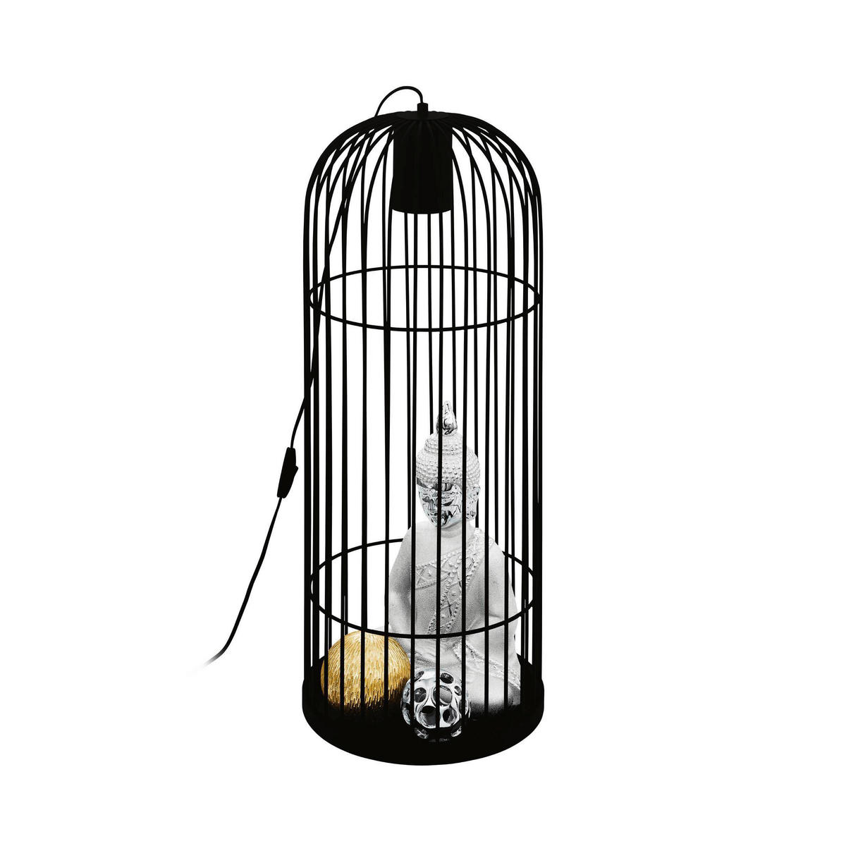 TISCHLEUCHTE 27,5/72 cm   - Schwarz, Design, Metall (27,5/72cm) - Eglo