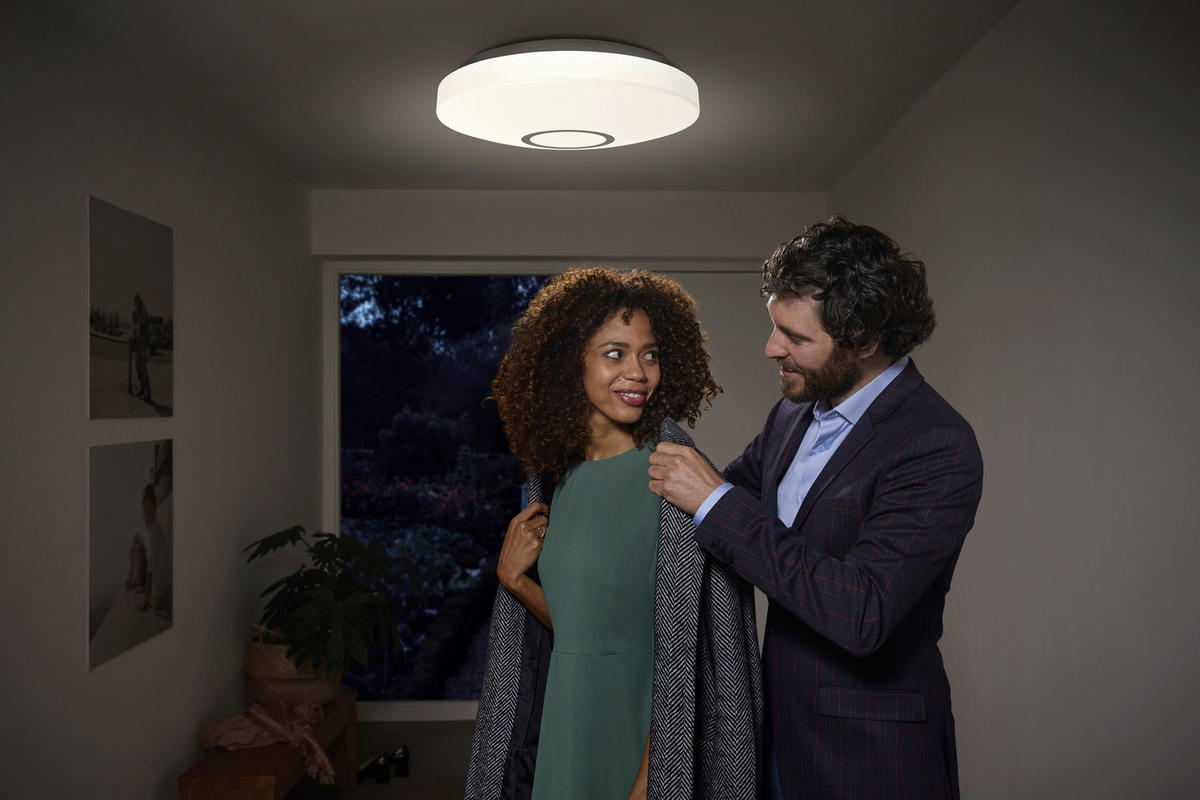 DECKENLEUCHTE Smart+ Wifi Orbis Kite  Smart 34/8 cm   - Weiß, Basics, Kunststoff/Metall (34/8cm) - Ledvance