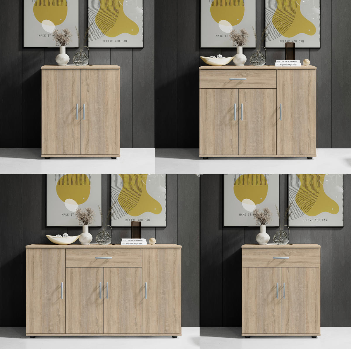 KOMODA  60,0/70/30 cm  sonoma hrast  - sonoma hrast/boja hrasta, Dizajnerski, pločasti materijal/plastika (60,0/70/30cm) - Boxxx