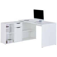 PISALNA MIZA leseni material bela  - črna/bela, Moderno, kovina/leseni material (136,8/74,2/135cm) - Livetastic