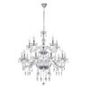PENDELLEUCHTE Cristallo 78/78/125 cm   - Chromfarben, KONVENTIONELL, Glas/Metall (78/78/125cm)