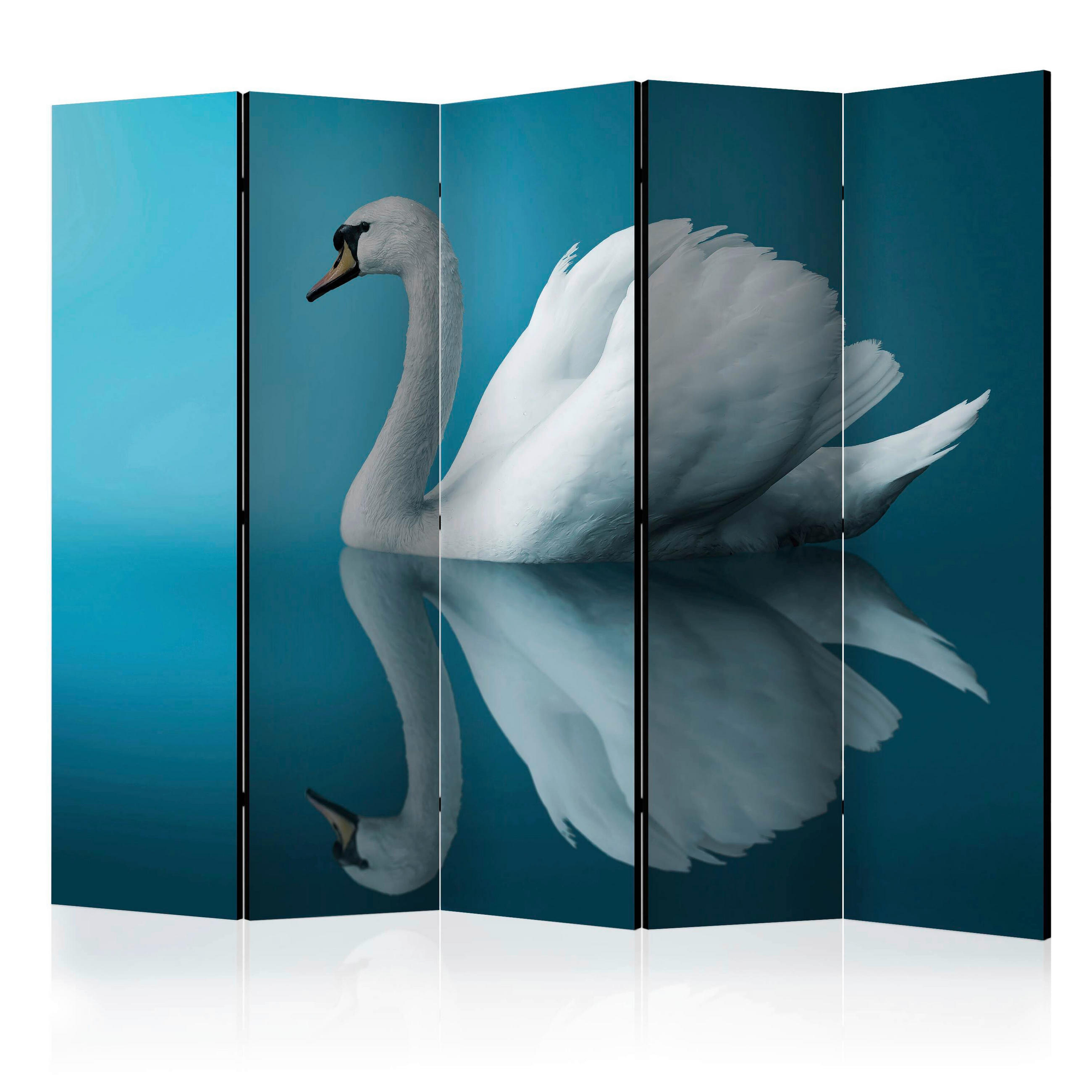 artgeist Paravent Blau, Weiß 225x172x3 cm