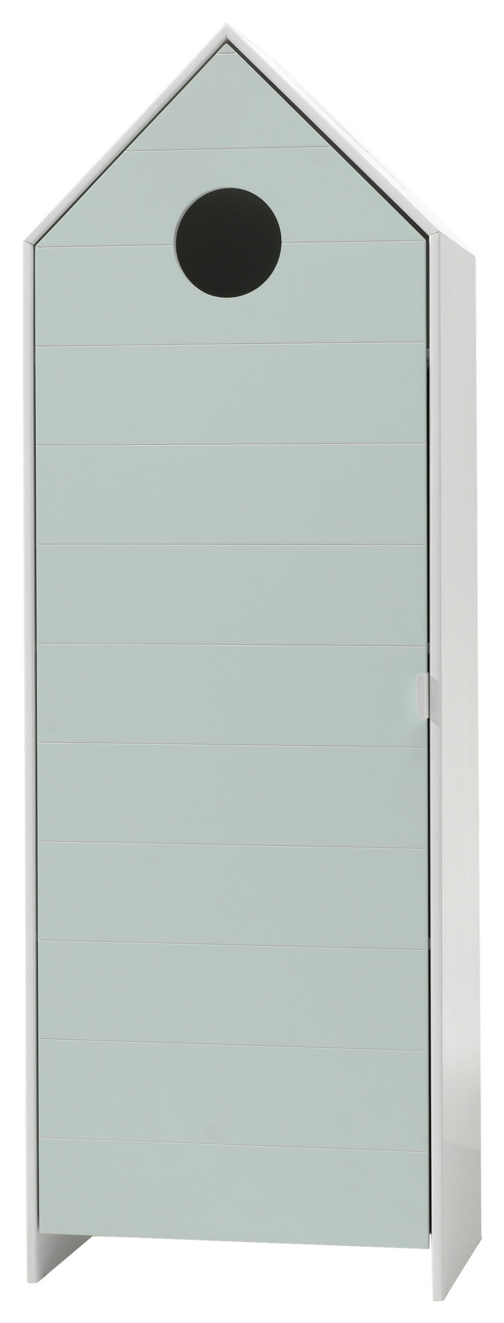  KINDERKLEIDERSCHRANK Weiß, Mintgrün  - Weiß/Mintgrün, MODERN, Holzwerkstoff (57,6/171,3/37cm) - MID.YOU