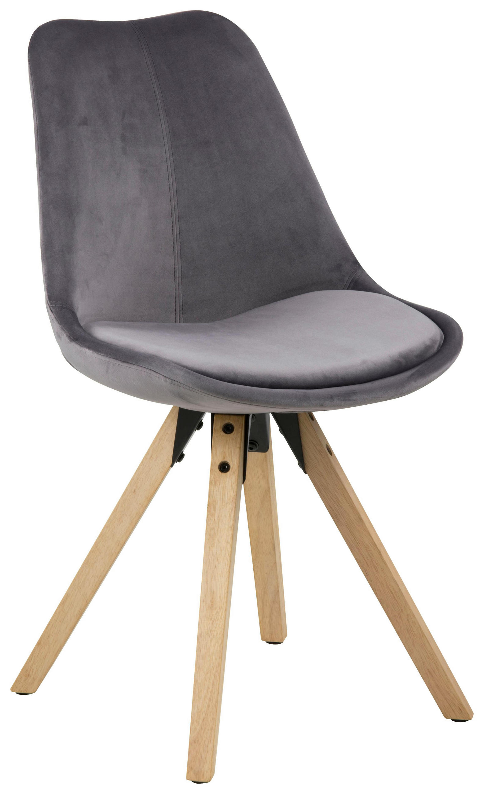 Stuhl Samt Dunkelgrau Online Kaufen Xxxlutz